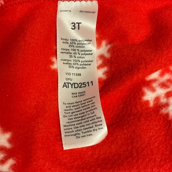 Carter's Red Deer Snowflake Footie - Picture 4 of 4